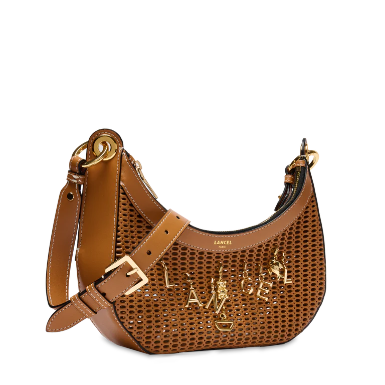 CROISETTE - Camel - SAC M ZIP DOUBLE AVEC CHARMES