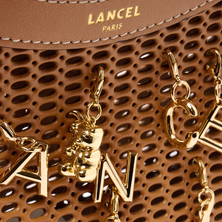 CROISETTE - Camel - SAC M ZIP DOUBLE AVEC CHARMES