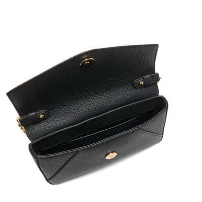 ENVELOPPE - Noir - POCHETTE SUR CHAÎNE AVEC PORTE-CARTES AMOVIBLE