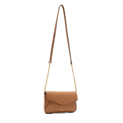ENVELOPPE - Camel - POCHETTE SUR CHAÎNE AVEC PORTE-CARTES AMOVIBLE