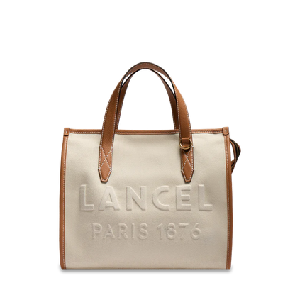 JOUR DE LANCEL - Naturel/Camel - SAC CABAS M ZIP À DOUBLE TRANSPORT