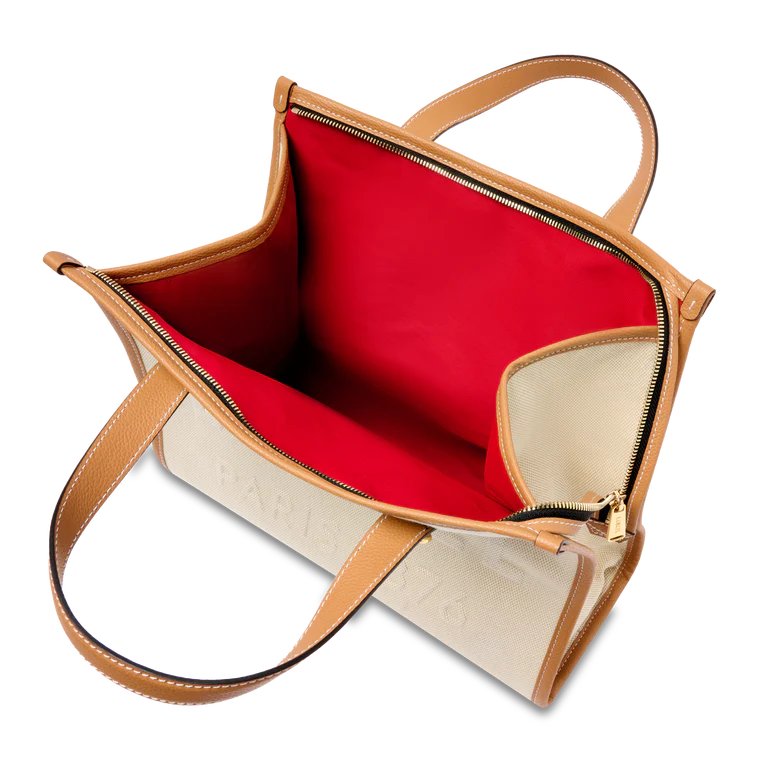 JOUR DE LANCEL - Naturel/Camel - SAC CABAS M ZIP À DOUBLE TRANSPORT