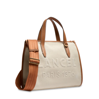 JOUR DE LANCEL - Naturel/Camel - SAC CABAS M ZIP À DOUBLE TRANSPORT