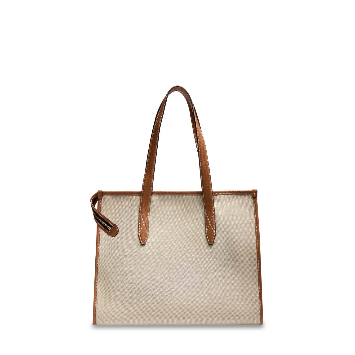 JOUR DE LANCEL - Naturel/Camel -SAC CABAS L ZIP À DOUBLE TRANSPORT