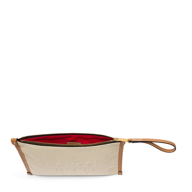 JOUR DE LANCEL - Naturel/Camel - POCHETTE À FERMETURE ÉCLAIR POUR POIGNET