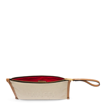 JOUR DE LANCEL - Naturel/Camel - POCHETTE À FERMETURE ÉCLAIR POUR POIGNET