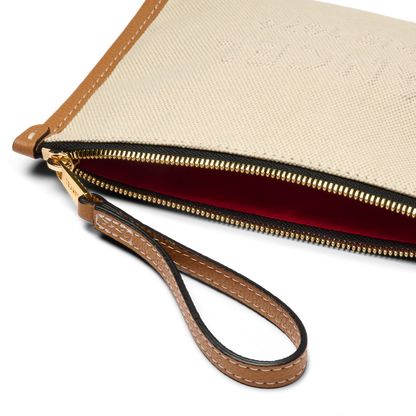 JOUR DE LANCEL - Naturel/Camel - POCHETTE À FERMETURE ÉCLAIR POUR POIGNET