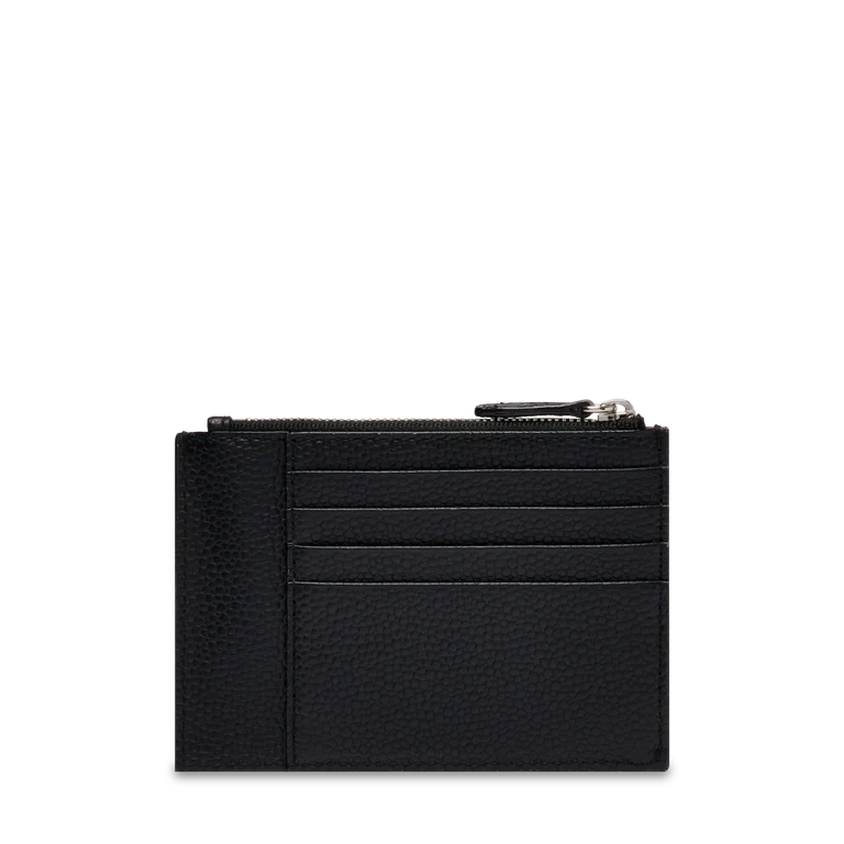 NINON - Noir - PORTE-CARTES L ZIP AVEC SOUFFLET