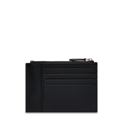 NINON - Noir - PORTE-CARTES L ZIP AVEC SOUFFLET