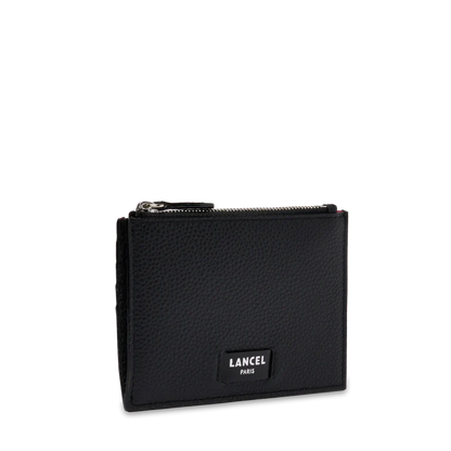 NINON - Noir - PORTE-CARTES L ZIP AVEC SOUFFLET