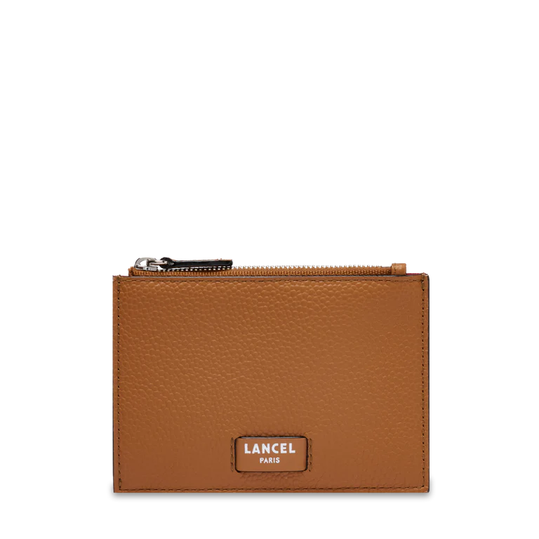 NINON - Camel - PORTE-CARTES L ZIP AVEC SOUFFLET