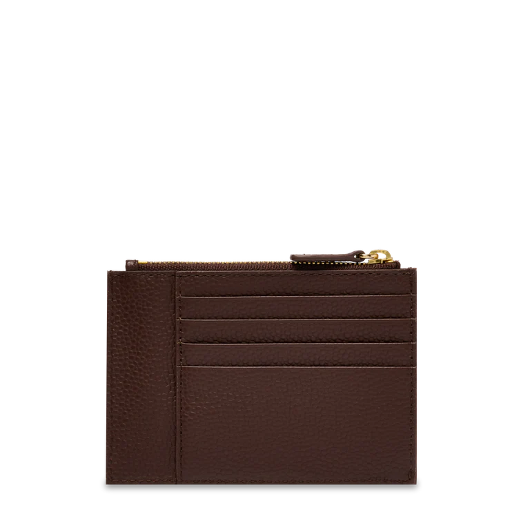 NINON - Noix De Coco - PORTE-CARTES L ZIP AVEC SOUFFLET