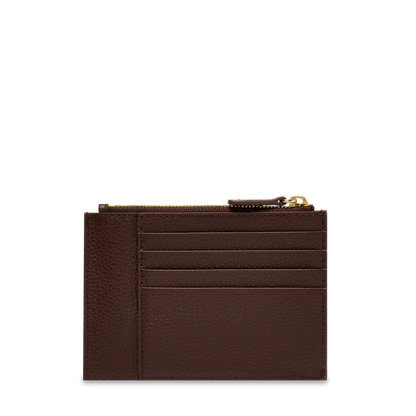 NINON - Noix De Coco - PORTE-CARTES L ZIP AVEC SOUFFLET