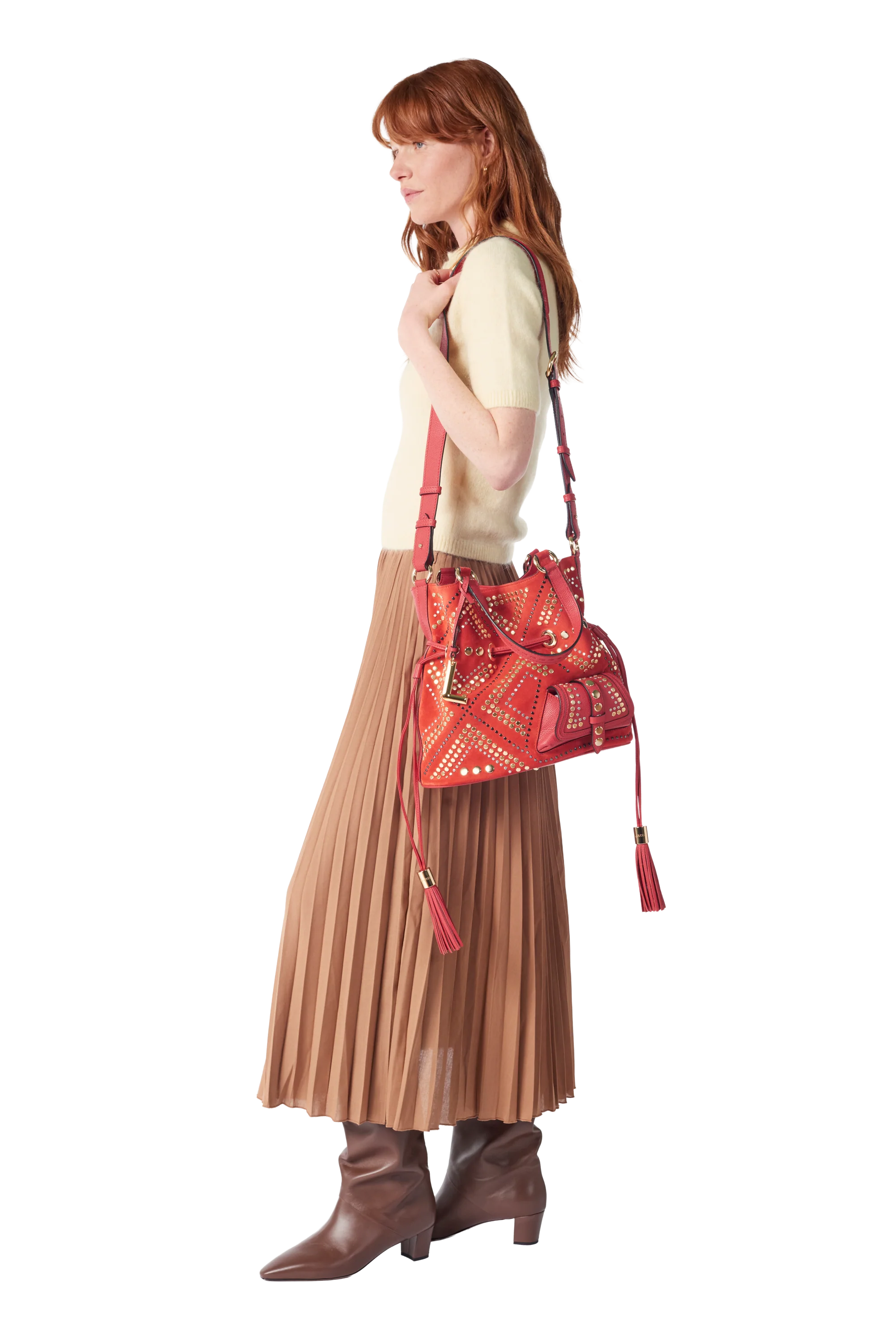 PREMIER FLIRT - Nouveau Rouge Lancel - Sac Seau M