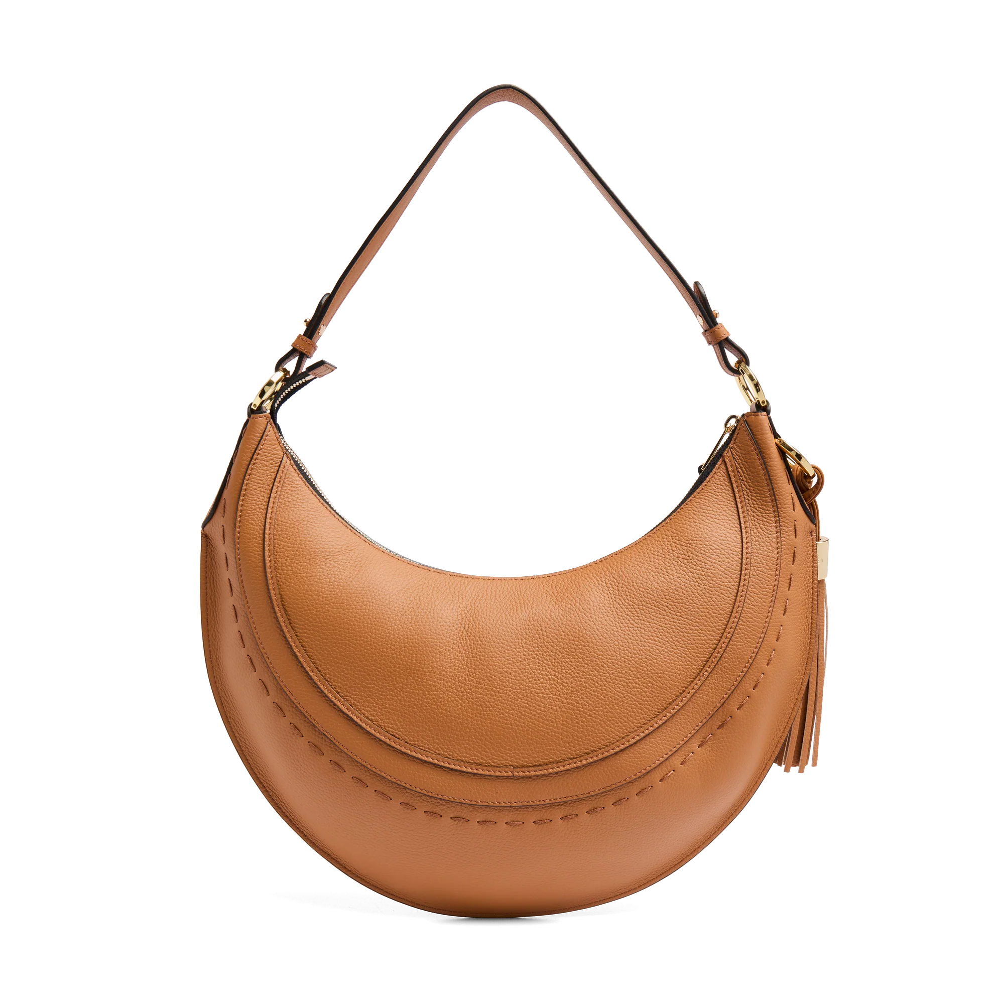 HOBOHÈME - Camel - Sac Hobo Zippé M