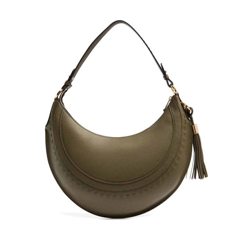 HOBOHÈME - Kaki Foncé - Sac Hobo Zippé M
