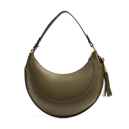 HOBOHÈME - Kaki Foncé - Sac Hobo Zippé M
