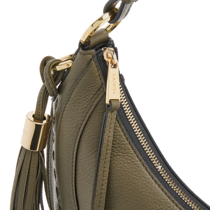 HOBOHÈME - Kaki Foncé - Sac Hobo Zippé M