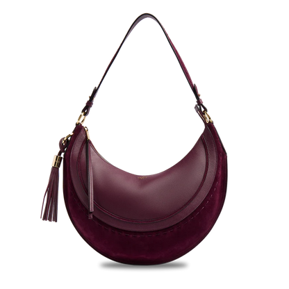 HOBOHÈME - Cassis - Sac Hobo Zippé M