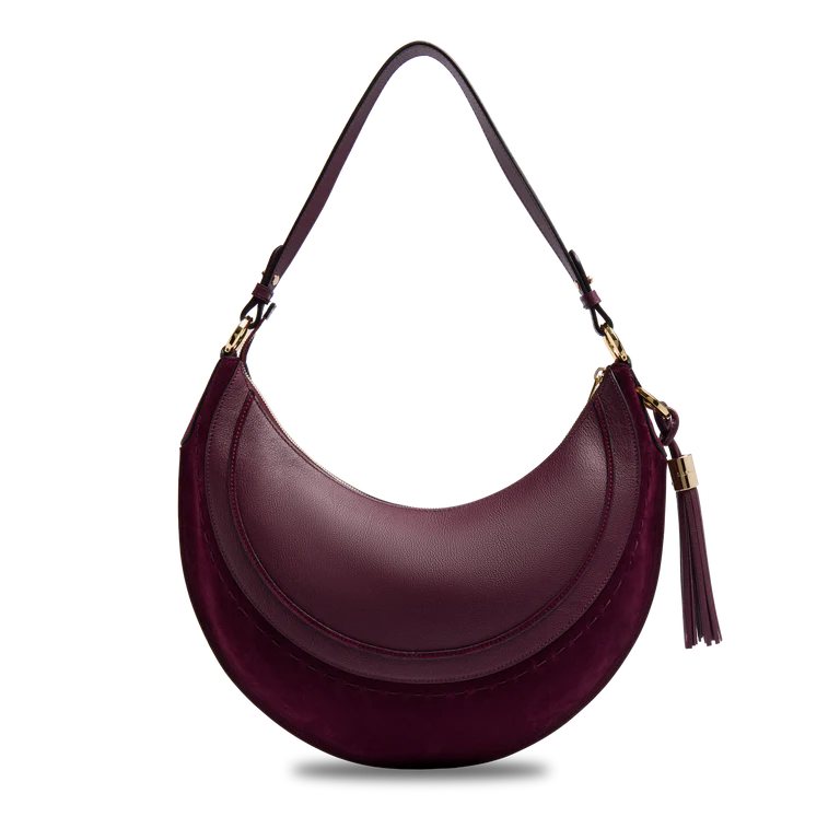 HOBOHÈME - Cassis - Sac Hobo Zippé M