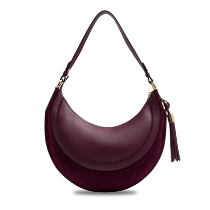 HOBOHÈME - Cassis - Sac Hobo Zippé M