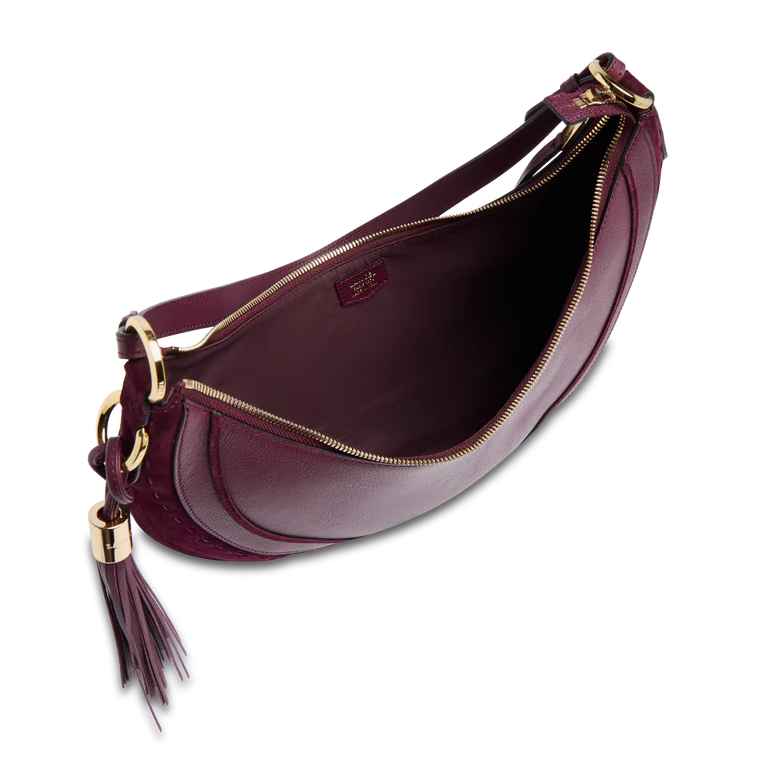HOBOHÈME - Cassis - Sac Hobo Zippé M