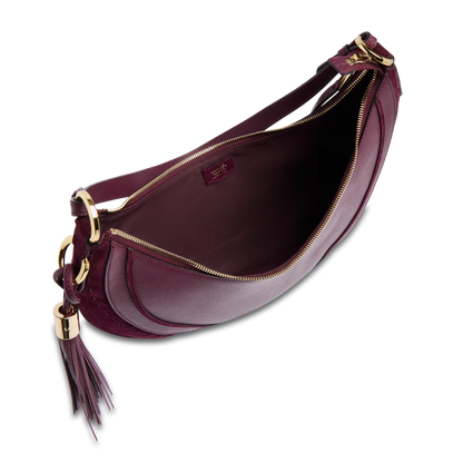 HOBOHÈME - Cassis - Sac Hobo Zippé M