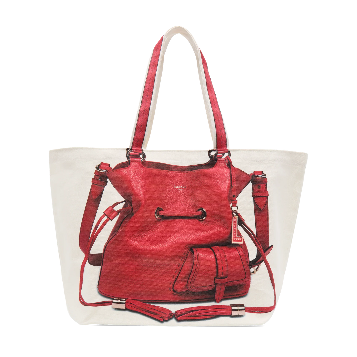 CAPSULE LANCEL 150 ANS - Naturel/Rouge - TOTE BAG