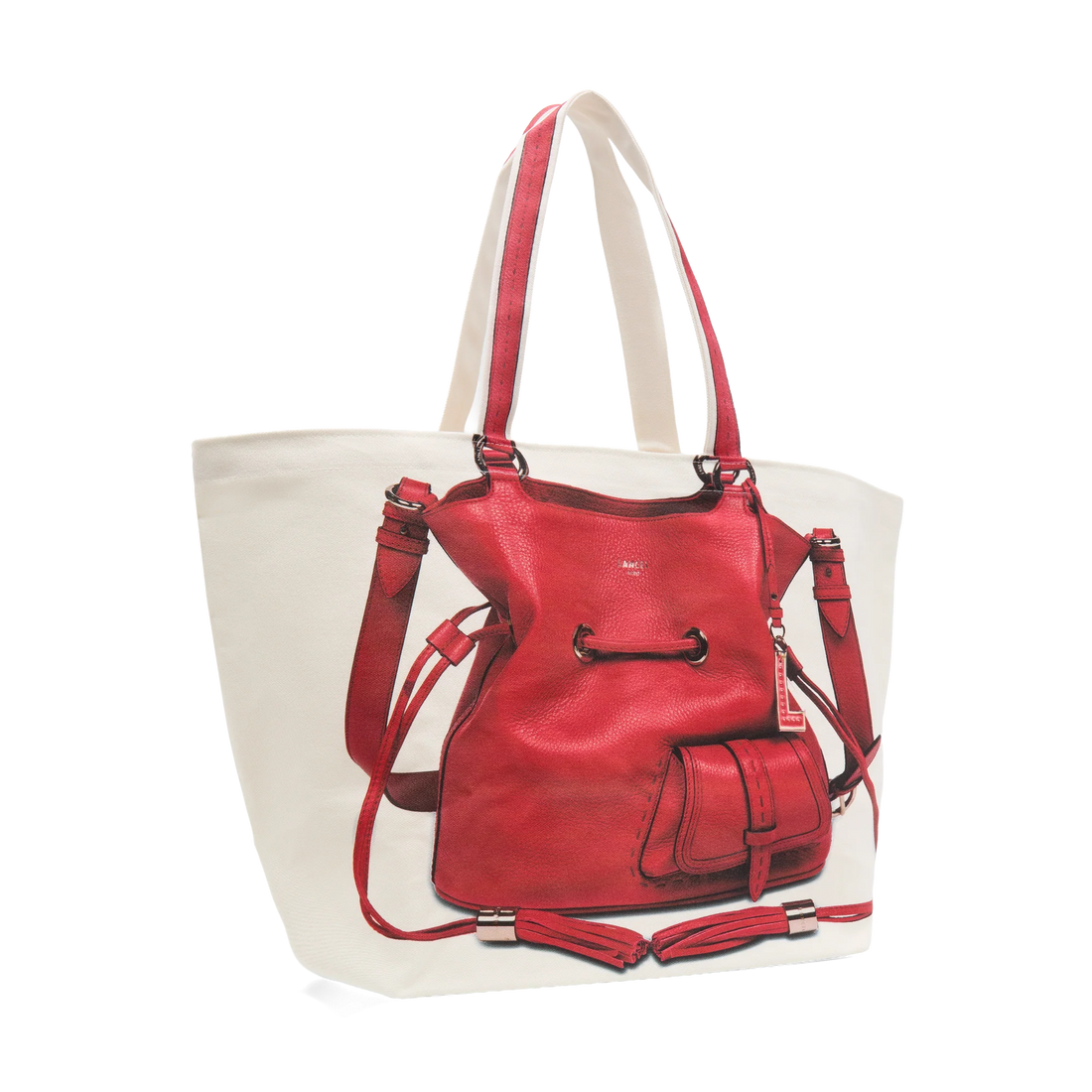 CAPSULE LANCEL 150 ANS - Naturel/Rouge - TOTE BAG