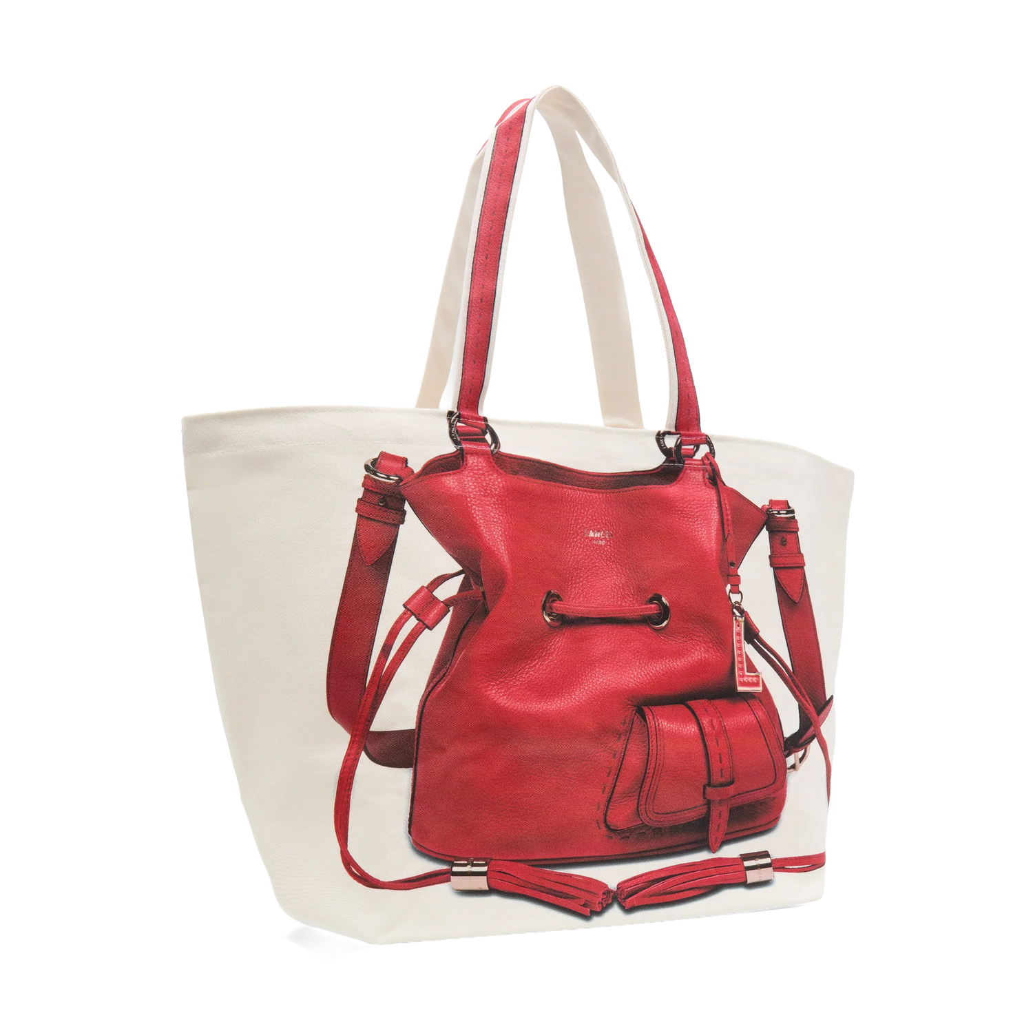 CAPSULE LANCEL 150 ANS - Naturel/Rouge - TOTE BAG