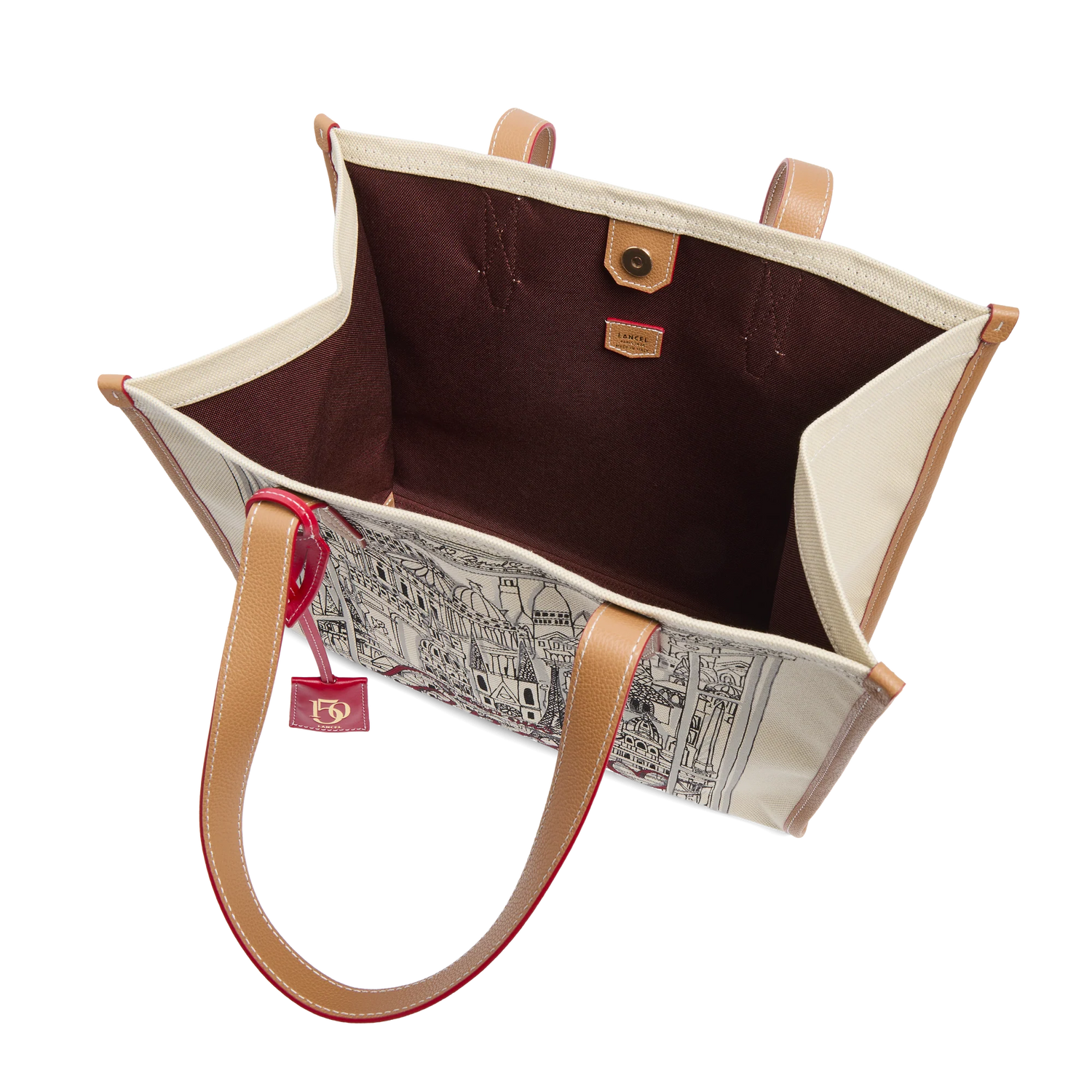 CAPSULE LANCEL - Naturel/Camel -SAC CABAS L