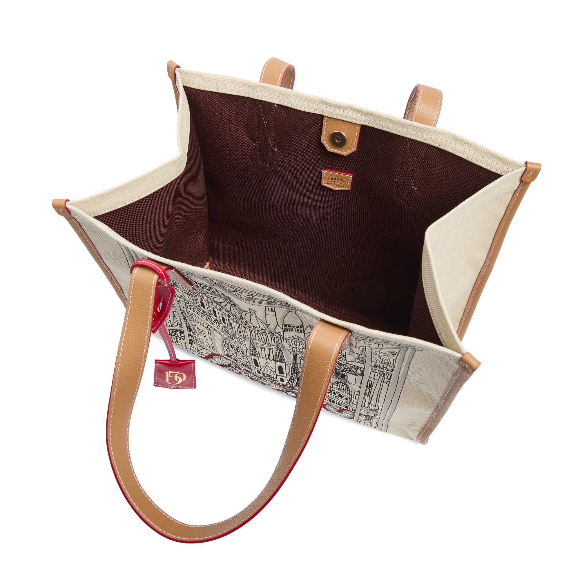 CAPSULE LANCEL - Naturel/Camel -SAC CABAS L