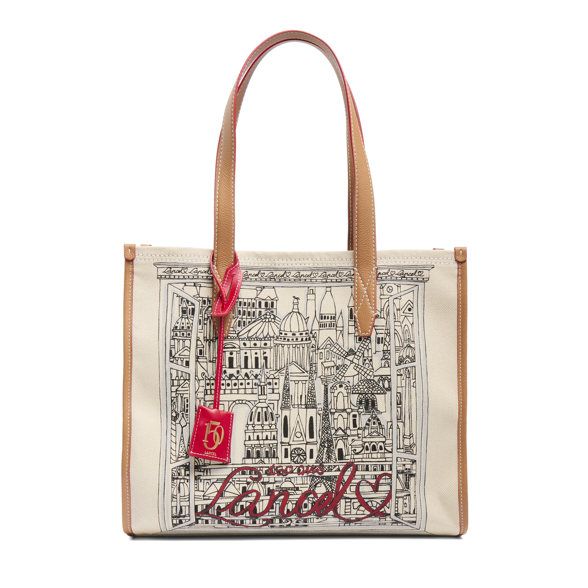 CAPSULE LANCEL - Naturel/Camel -SAC CABAS L