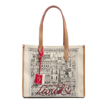 CAPSULE LANCEL - Naturel/Camel -SAC CABAS L