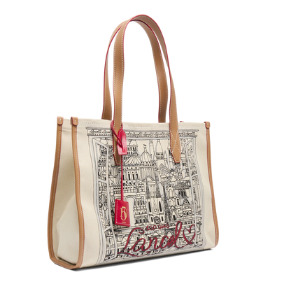 CAPSULE LANCEL - Naturel/Camel -SAC CABAS L
