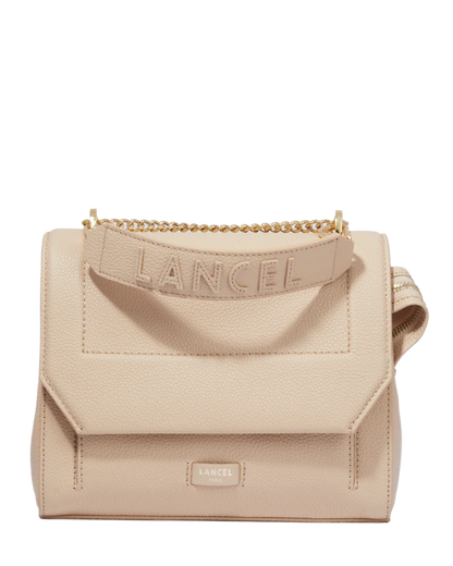 NINON - Cappuccino/Doré - Sac rabat M