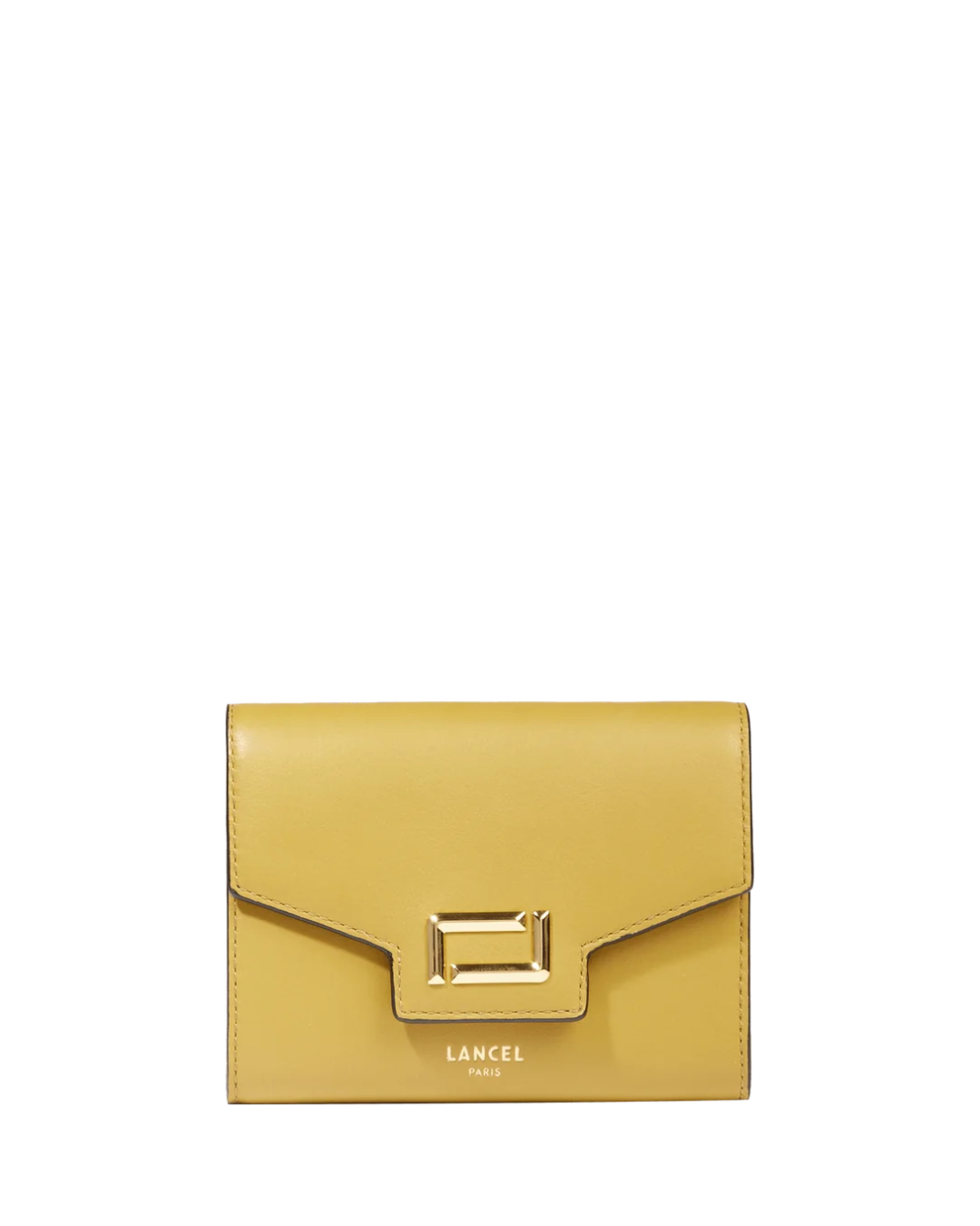ANGÈLE - Moutarde - Portefeuille compact à rabat