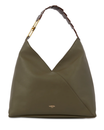 PAGODE - Dark Kaki - Sac hobo zippé