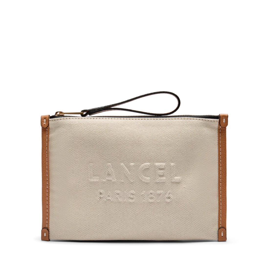 JOUR DE LANCEL - Naturel/Camel - POCHETTE À FERMETURE ÉCLAIR POUR POIGNET
