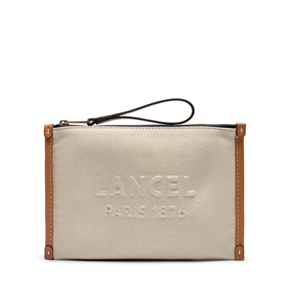 JOUR DE LANCEL - Naturel/Camel - POCHETTE À FERMETURE ÉCLAIR POUR POIGNET