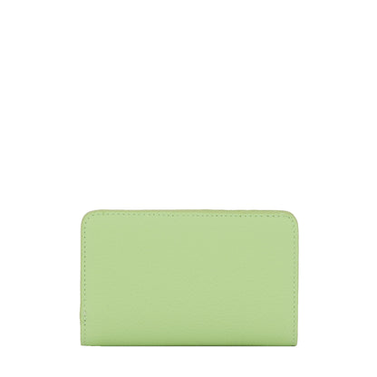 NINON - Vert Pomme - portefeuilles compact