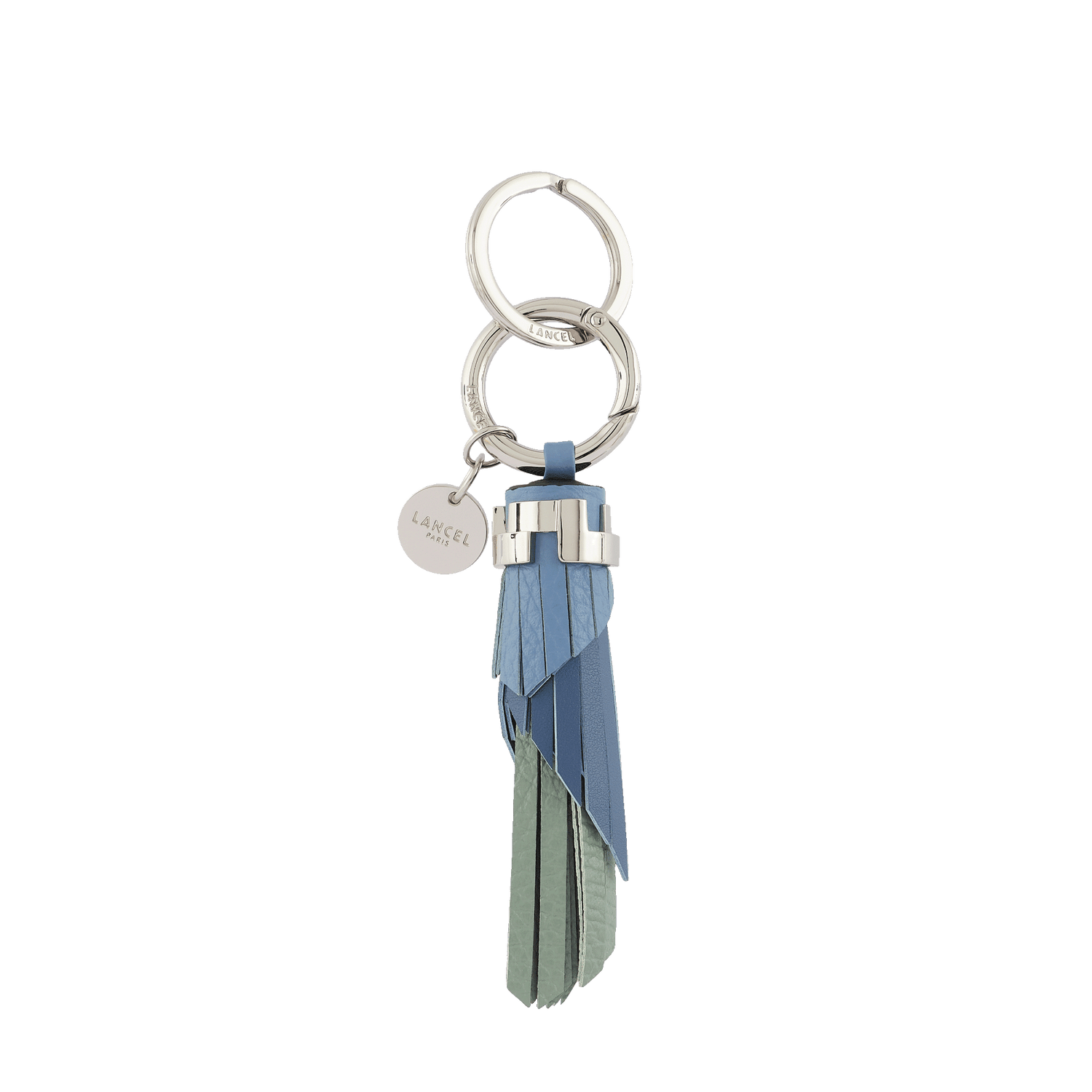 Porte clés - Pompon Néo - Multico Bleu acier