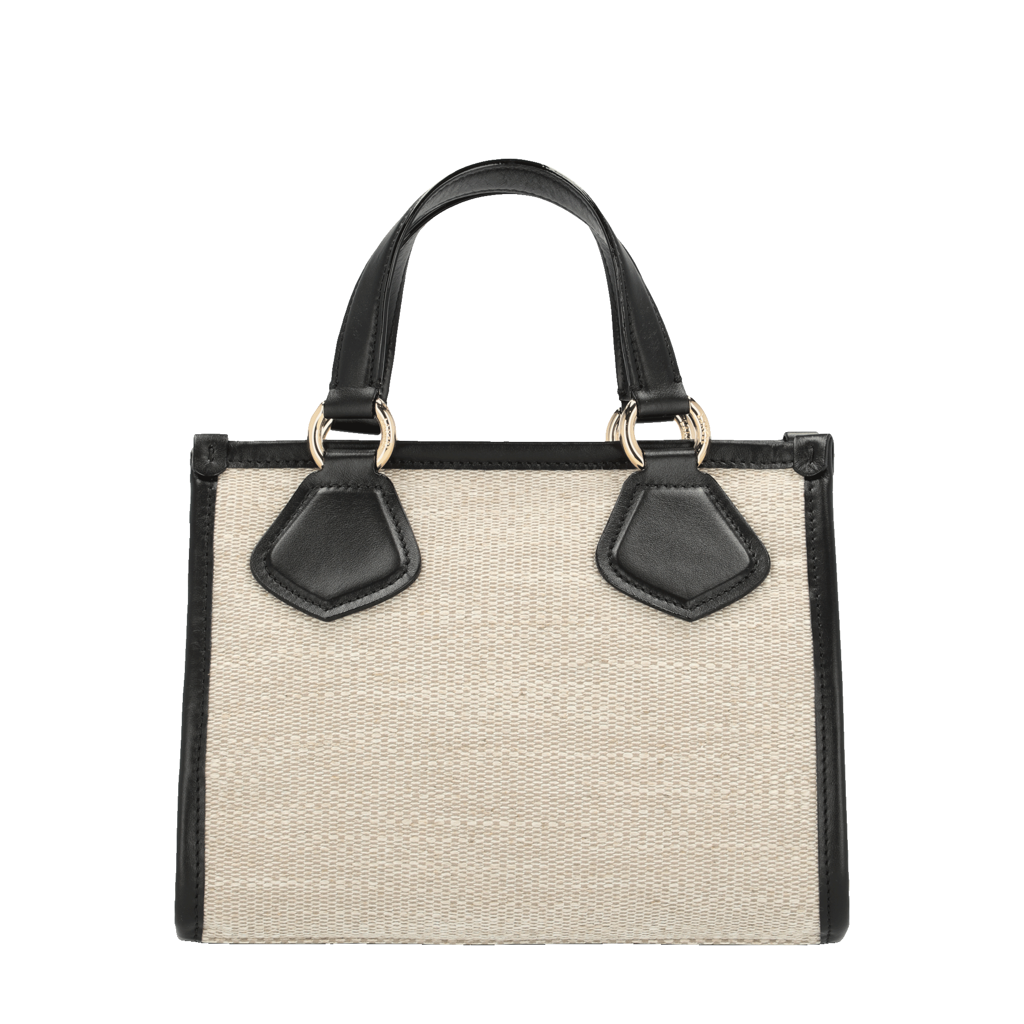 SUMMER TOTE - Nat/Noir - Petit modèle zippé